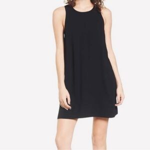 Leith Little Black Sleeveless Shift Dress Size M
